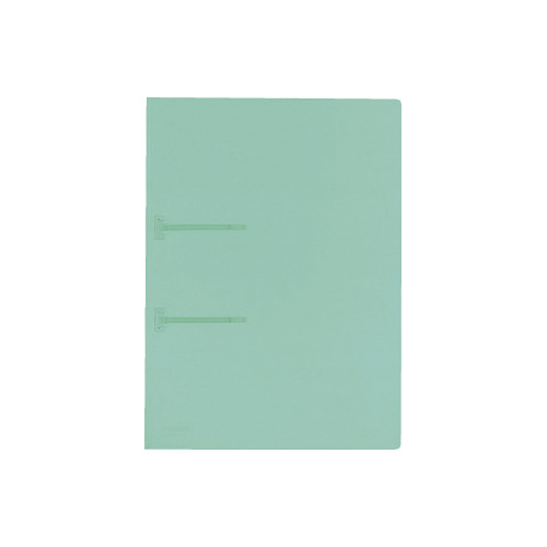 ファスナーファイルクリヤーカラーＡ４縦２穴　緑画像