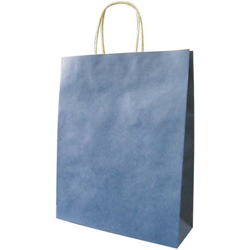 手提袋　茶Ｌ　青　５０枚×４画像