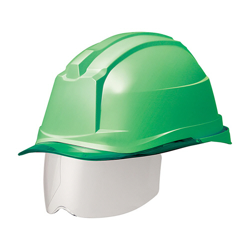 PC製ﾍﾙﾒｯﾄ(αﾗｲﾅｰ･ｸﾘｱﾊﾞｲｻﾞｰ･ｼｰﾙﾄﾞ面) ｸﾞﾘｰﾝ/ｸﾞﾘｰﾝ 1個画像