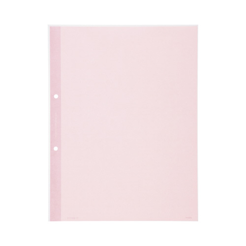 クリヤーブック替紙　Ａ４縦　２穴　赤　１０枚画像