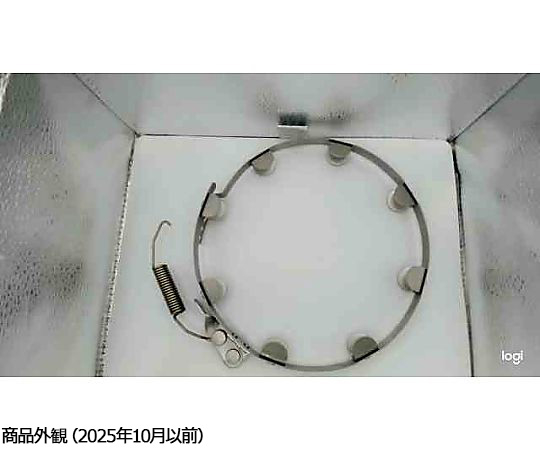 セパラワンタッチクランプ　内径130φ用 クリアな素材で作られたクランプが正面から見える状態
