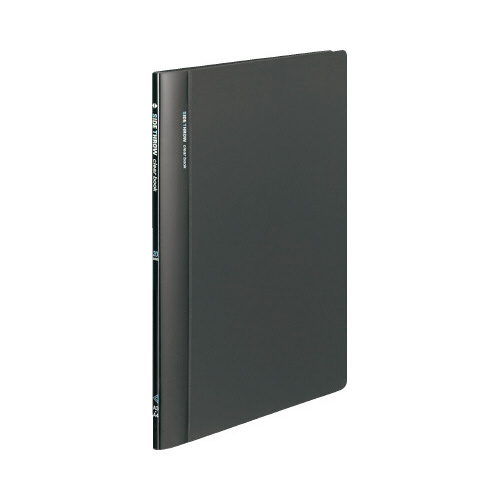 クリヤーブック固定式・横入　Ａ４縦　２０Ｐ　濃灰画像