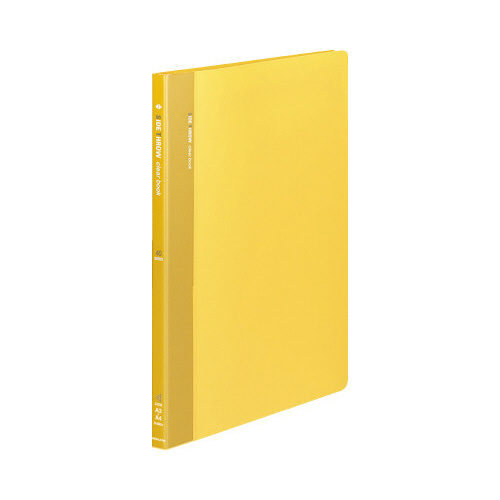 クリヤーブック固定式・横入　Ａ４縦　４０Ｐ　黄Ｘ３画像