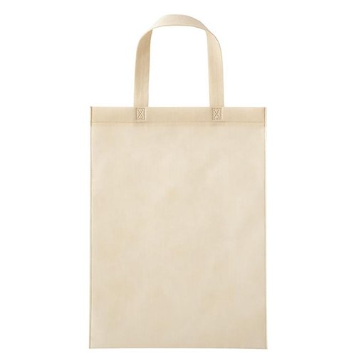 不織布バッグ MBE-LB 無地不織布トートバッグ-L/グレイッシュベージュ(10枚) ヘッズ