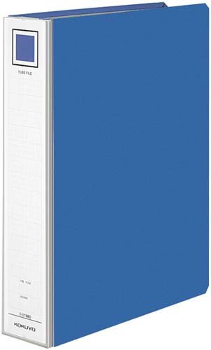 ガバットチューブ青Ａ４縦背幅６５から９５ｍｍ３０冊