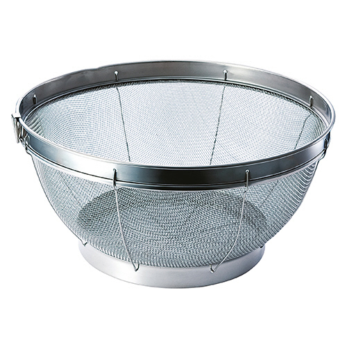 SUIｸﾞｰﾄ ｽﾃﾝﾚｽ深型ざる ﾘﾝｸﾞ付 27cm 1個画像