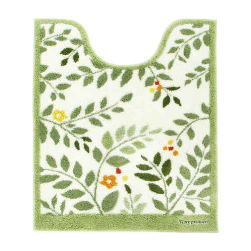 トイレマット ロング VPサンリーフ 75×62cm グリーン画像