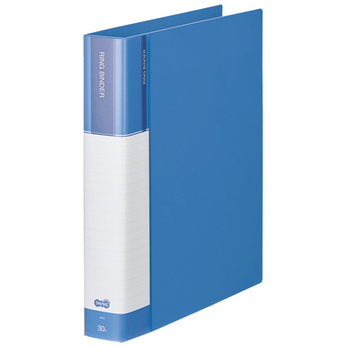 30穴ﾊﾞｲﾝﾀﾞｰ(PP表紙) A4ﾀﾃ 120枚収容 背幅48mm ﾌﾞﾙｰ 1冊画像
