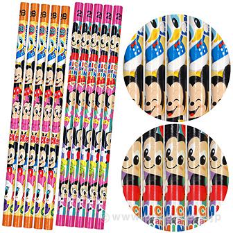 えんぴつ10本セット② パッケージが開いて並べられたカラフルな鉛筆の様子