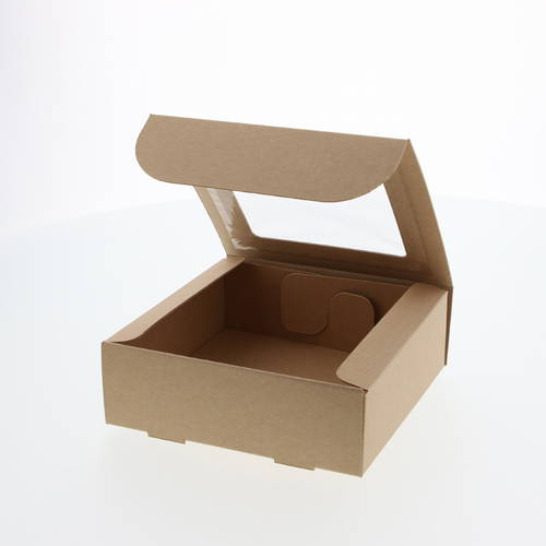 フレームBOX（クラフト紙・150×縦150×高50mm 窓サイズ・100×100mm）画像