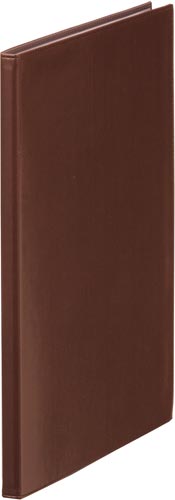 レザフェスクリアーファイル　茶画像