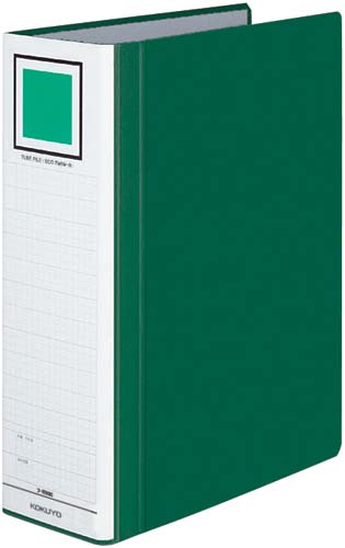 チューブＦエコツインＲ緑Ａ４縦背幅９５ｍｍ３冊