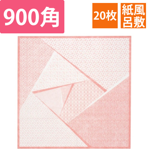 結べる紙風呂敷　紅梅900角　20枚入画像