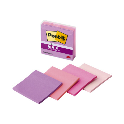 強粘着ノートマルチカラー７　７５×７５　４冊×５画像