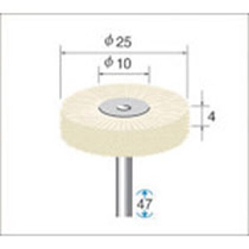 毛ﾌﾞﾗｼ豚毛 特厚ﾀｲﾌﾟ 1ﾊﾟｯｸ(10本)画像