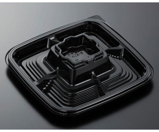 オードブル容器 HSデリデコ K24-5 黒-BK 身 360枚画像