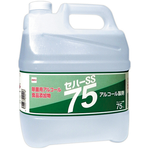 除菌用ｱﾙｺｰﾙｽﾌﾟﾚｰ ｾﾊｰSS 75 業務用 4L 1本画像