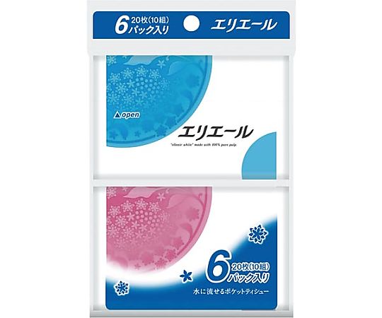 エリエールティシュー（ポケット）10組6パック
