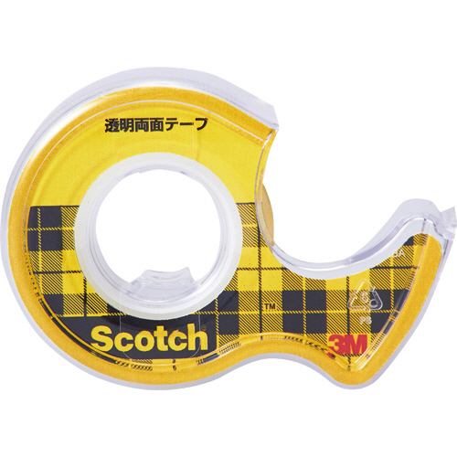 ｽｺｯﾁ 透明両面ﾃｰﾌﾟ ﾗｲﾅｰなし 小巻 12mm×6m 1巻画像