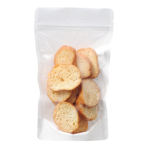 白クラフトスタンドチャック袋 大画像