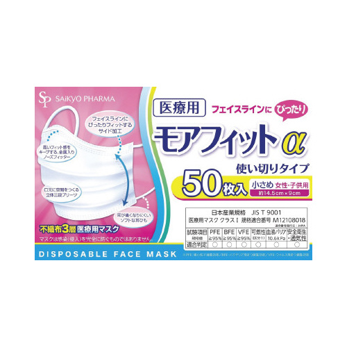 医療用モアフィットアルファ　小さめ　５０枚×２０画像