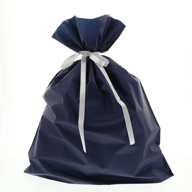 ＦＫ２４０５　梨地巾着袋　ネイビーＬＬ　２０枚入画像