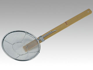 そば用品 18-8 竹柄そば揚 横柄27cm画像