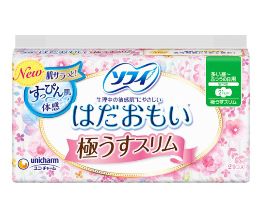 ソフィ　はだおもい　極うすスリム210　羽つき　24枚