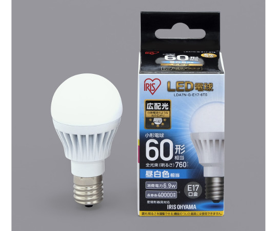 LED電球　広配光　60形相当　昼白色画像