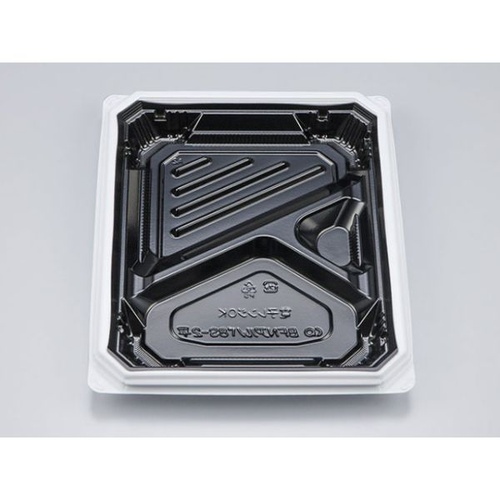 シーピー化成 弁当容器 BFNアルバ8S-2平 BW 本体 発泡画像