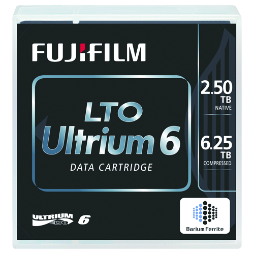 LTO Ultrium6ﾃﾞｰﾀｶｰﾄﾘｯｼﾞ ﾊﾞｰｺｰﾄﾞﾗﾍﾞﾙ(横型)付 2.5TB/6.25TB 1ﾊﾟｯｸ(5巻)画像