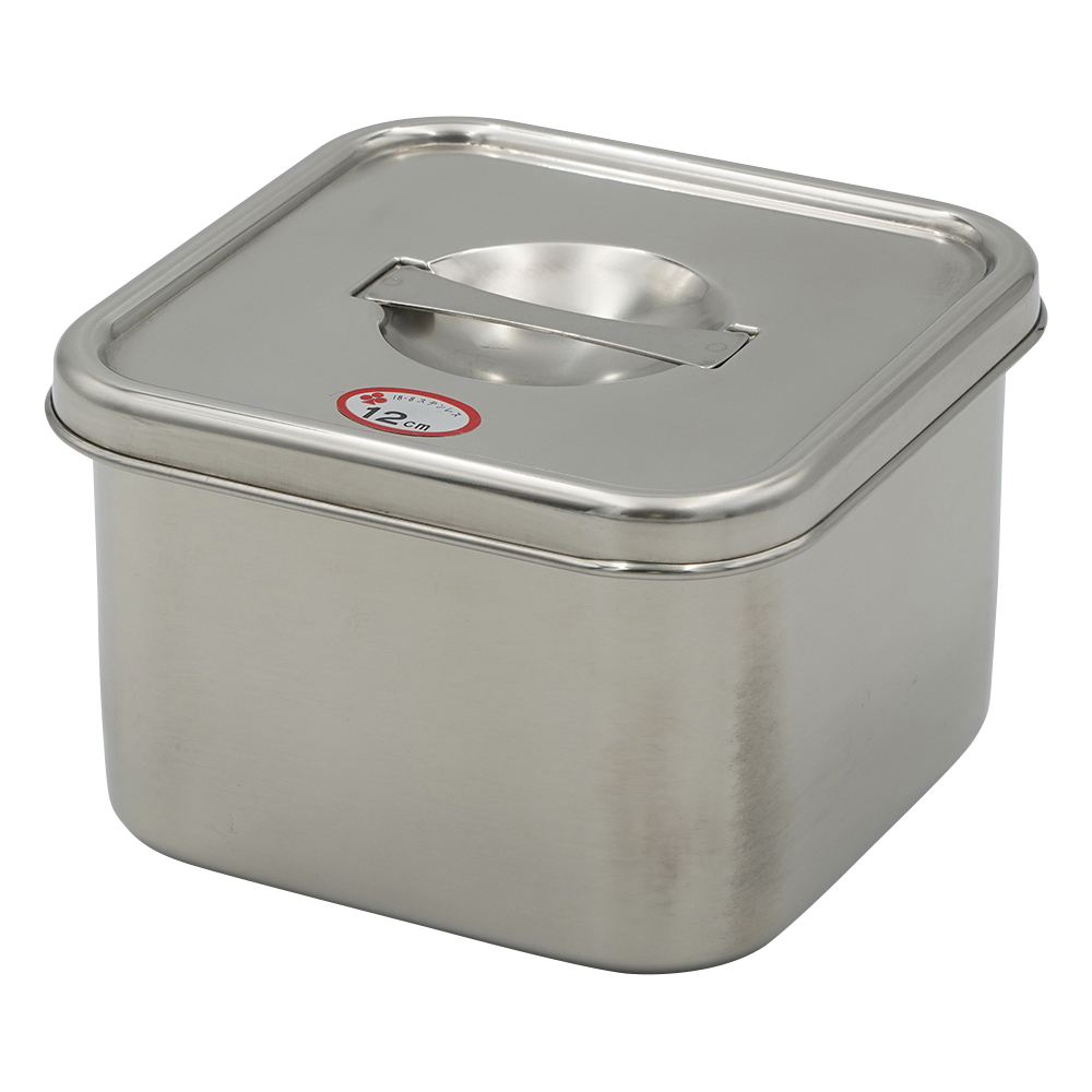 ツマミ付き　ステンレス角型ポット　1.1L画像