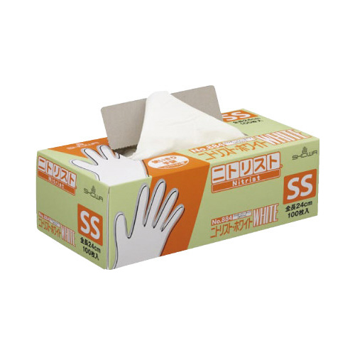 ニトリスト・ホワイト１００枚入　ホワイトＳＳ　１梱画像