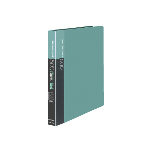 名刺ホルダー差替式　Ａ４縦　緑　３０穴５００名横入画像