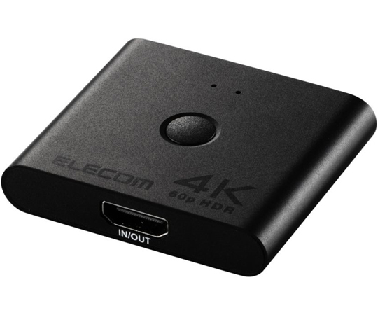 HDMI切替器・分配器　4K60Hz対応　双方向　3ポート　メタル筐体　ブラック画像