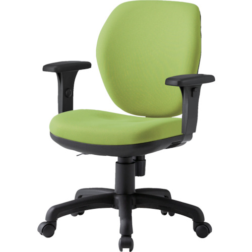 ＴＯＫＩＯ　オフィスチェア　Ｔ字肘付　モスグリーン画像