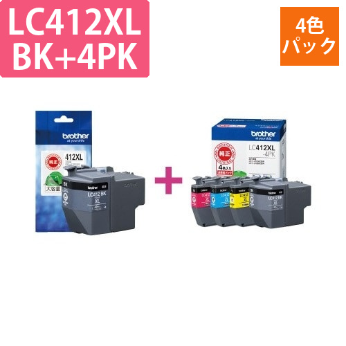 LC412XLBK+LC412XL-4PK