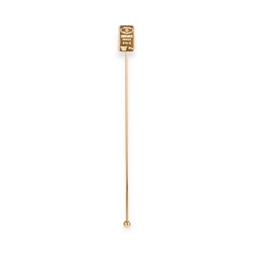 バー用品 インゴットマドラー 金メッキ画像