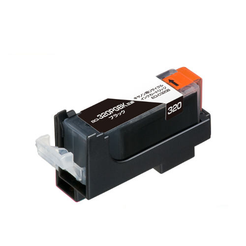 ﾘｻｲｸﾙｲﾝｸｶｰﾄﾘｯｼﾞ ﾌﾞﾗｯｸ(顔料) [ｷﾔﾉﾝ:BCI-320PGBK互換] ECI-C320B 1個画像