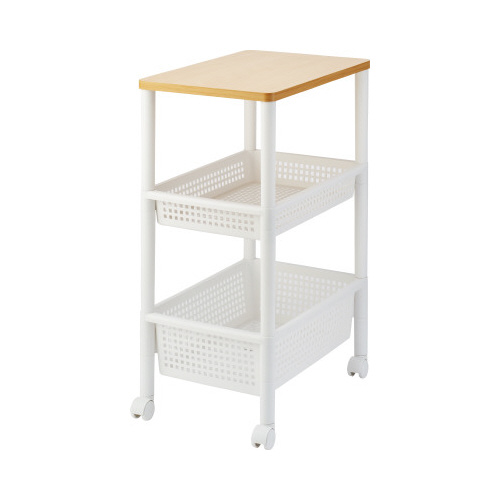 ＴＥＮＭＡ　ウッドトップワゴン　ワイド３段画像