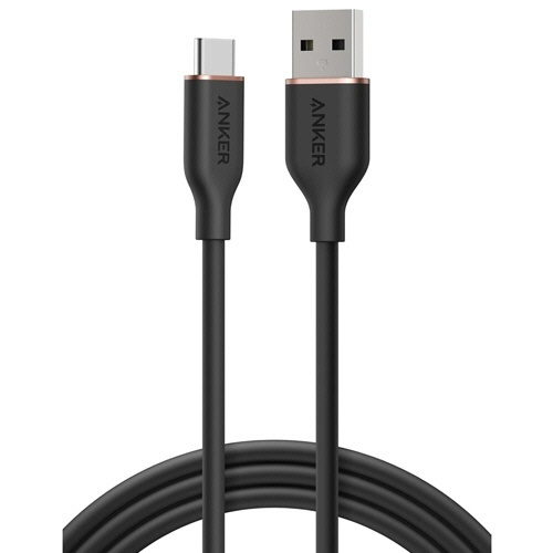 ANKER USB-C & USB-A ケーブル Flow 1.8m ミッドナイトブラック 1本
