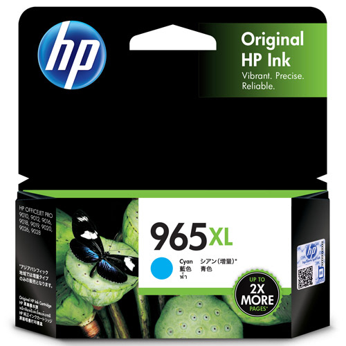HP965XL　インクカートリッジ　シアン　3JA81AA　1個画像