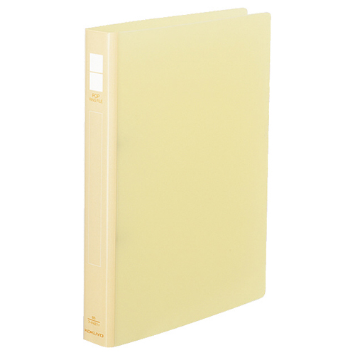 ﾎﾟｯﾌﾟﾘﾝｸﾞﾌｧｲﾙ B5ﾀﾃ 2穴 150枚収容 背幅31mm 黄 1ｾｯﾄ(10冊)画像