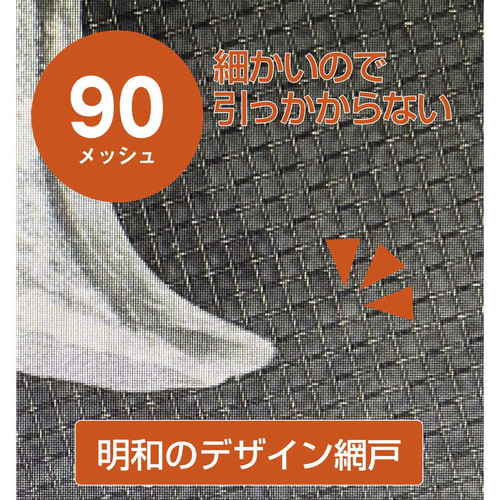 網戸装飾シート　SDK-01　BK　ブラック 表面に模様が施されたブラックのシートが広げられた様子