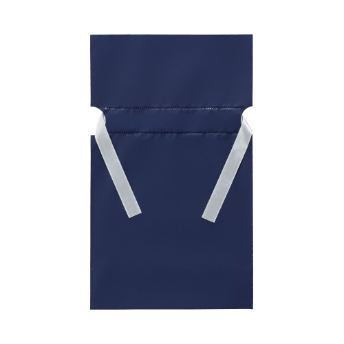 梨地ポリ巾着袋（底マチ付）　ネイビー　Ｓ　２０枚画像