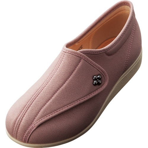 快歩主義　L011　ピンクストレッチ　24.0cm　1足画像