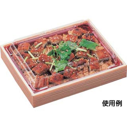 弁当容器 WIC-413-0 本体 ベージュ柾目 エフピコ [ケース販売] 薄いベージュ色の容器が横に並んでいる様子
