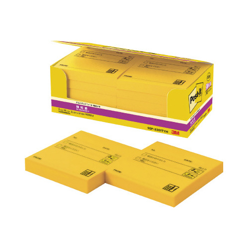 ポストイット強粘着７４×６９電話ノート１０冊Ｘ３画像