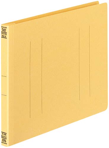 フラットファイルＶ樹脂とじ具　Ｂ５横　黄　１０冊画像