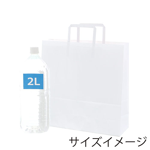 コスト重視の方に！お買い得な白色の手提げ紙袋